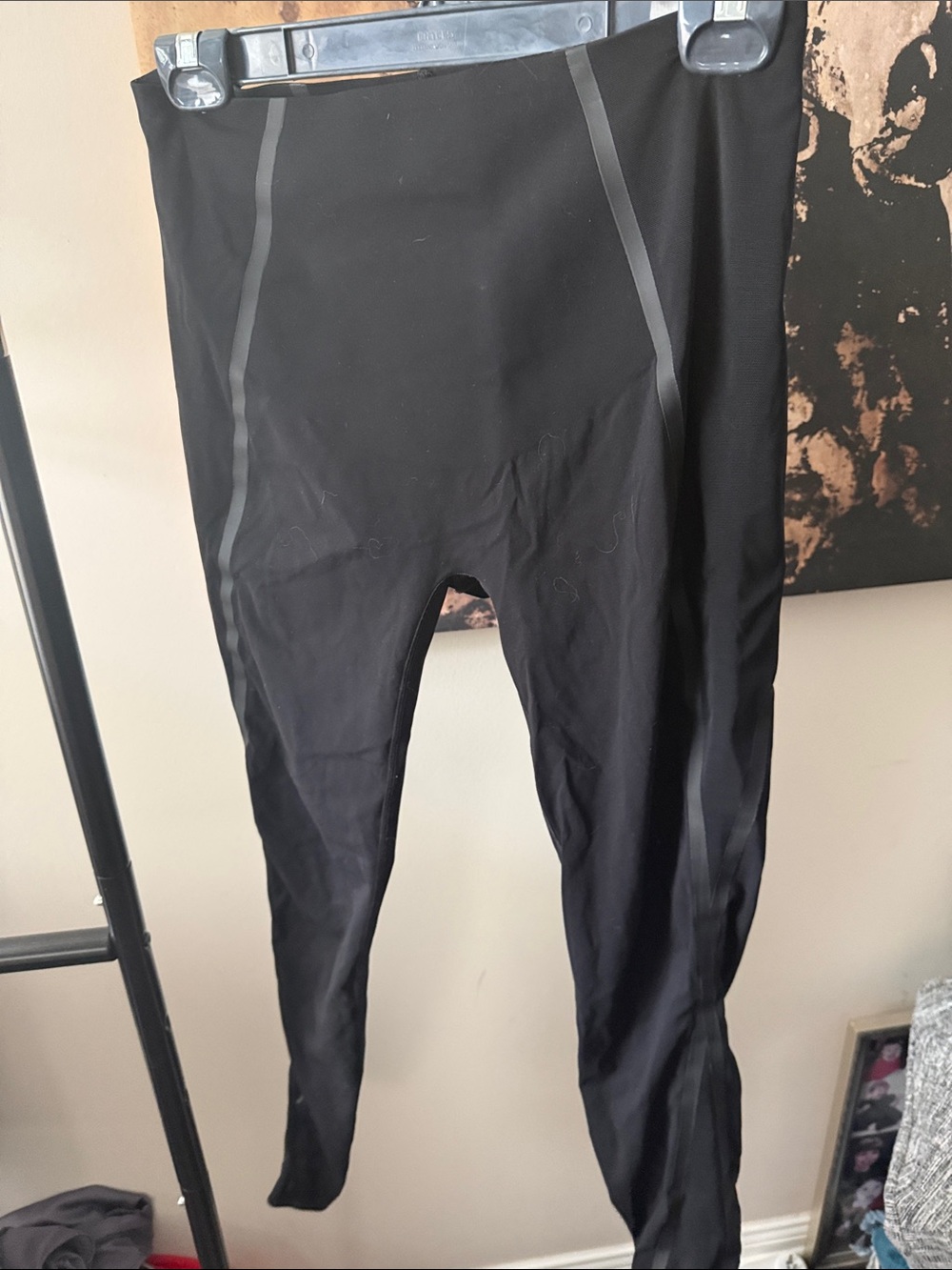 SPANX Black and Gray Performance Leggings